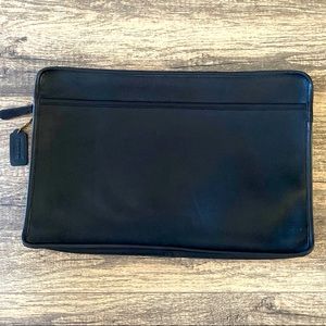 Coach Document/laptop Leather Clutch